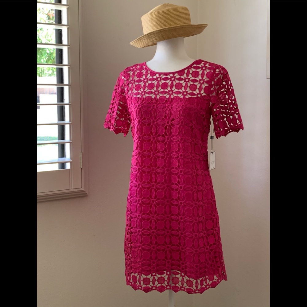 LAUNDRY by Shelli Segal Pink Lace Dress - Picture 2 of 10